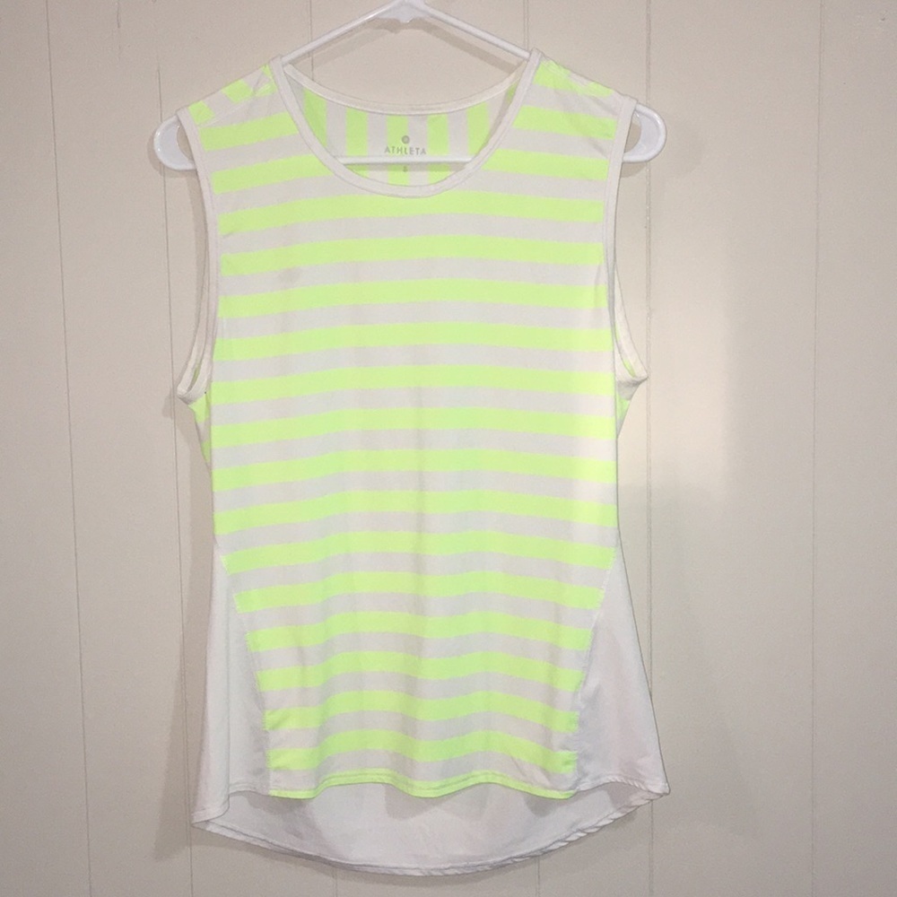 Athleta Striped Muscle Tee Size S